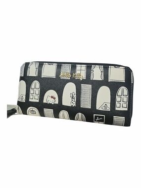 SANRIO Hello Kitty Black & White Window Print Zip Wallet